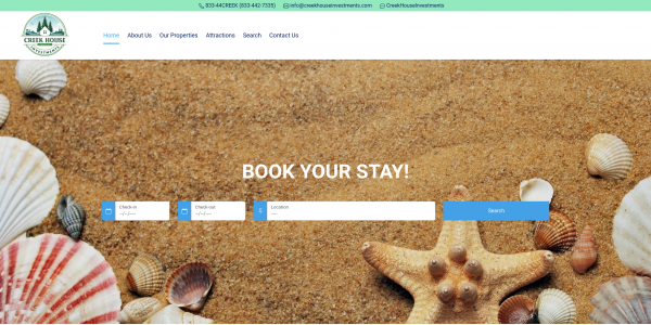 Creek House Investments Vacation Rental Software