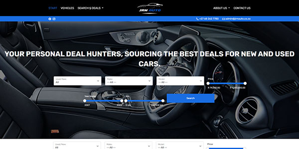 JRM Auto Car Dealer Website Builder